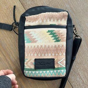 Nena & Co Black and Multicolor Crossbody Bag